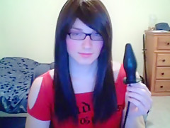 Amazing Amateur Shemale video with Masturbation, Dildos/Toys scenes
