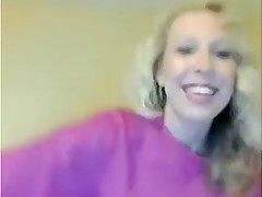 Attractive Blonde Milf On Telephone Stripteasing And Talkin