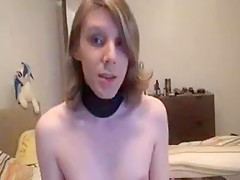 Horny Amateur Shemale video with Small Tits, Solo scenes