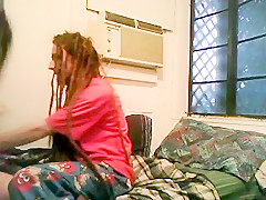 Sexy Hippie Couple With Long Dreadlocks