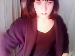 Exotic Amateur Shemale video with Stockings, Brunette scenes
