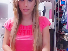 Best Homemade Shemale movie with Blonde, Lingerie scenes