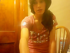 Jasmine cums in cute panties and yoga pants